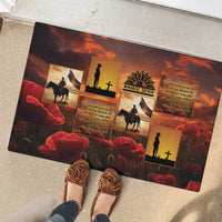 ANZAC Day Film Reel Lest We Forget Rubber Doormat Australia NZ Memorial