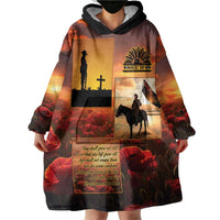 ANZAC Day Film Reel Lest We Forget Wearable Blanket Hoodie Australia NZ Memorial