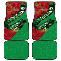Personalised Cook Islands ANZAC 1915-2026 Filmstrip Car Mats Lest We Forget 25 April LT9 - Polynesian Pride
