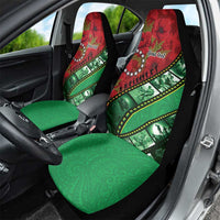 Personalised Cook Islands ANZAC 1915-2026 Filmstrip Car Seat Cover Lest We Forget 25 April