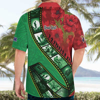 Personalised Cook Islands ANZAC 1915-2026 Filmstrip Hawaiian Shirt Lest We Forget 25 April
