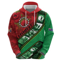 Personalised Cook Islands ANZAC 1915-2026 Filmstrip Hoodie Lest We Forget 25 April