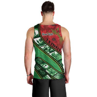 Personalised Cook Islands ANZAC 1915-2026 Filmstrip Men Tank Top Lest We Forget 25 April