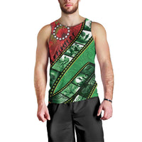 Personalised Cook Islands ANZAC 1915-2026 Filmstrip Men Tank Top Lest We Forget 25 April
