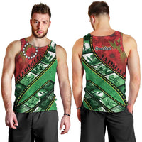 Personalised Cook Islands ANZAC 1915-2026 Filmstrip Men Tank Top Lest We Forget 25 April
