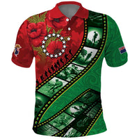 Personalised Cook Islands ANZAC 1915-2026 Filmstrip Polo Shirt Lest We Forget 25 April