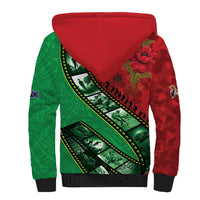 Personalised Cook Islands ANZAC 1915-2026 Filmstrip Sherpa Hoodie Lest We Forget 25 April