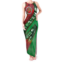 Personalised Cook Islands ANZAC 1915-2026 Filmstrip Tank Maxi Dress Lest We Forget 25 April