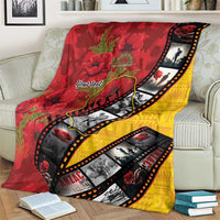 Personalised Niue ANZAC 1915-2026 Filmstrip Blanket Lest We Forget 25 April LT9 - Polynesian Pride