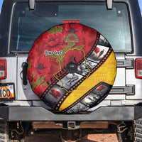 Personalised Niue ANZAC 1915-2026 Filmstrip Spare Tire Cover Lest We Forget 25 April