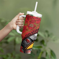 Personalised Niue ANZAC 1915-2026 Filmstrip Tumbler With Handle Lest We Forget 25 April