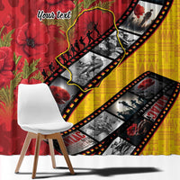 Personalised Niue ANZAC 1915-2026 Filmstrip Window Curtain Lest We Forget 25 April LT9 - Polynesian Pride