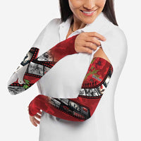 Personalised Tonga ANZAC 1915-2026 Filmstrip Arm Sleeves Lest We Forget 25 April