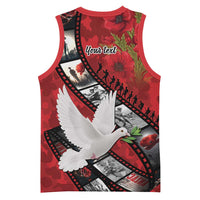 Personalised Tonga ANZAC 1915-2026 Filmstrip Basketball Jersey Lest We Forget 25 April