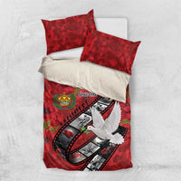Personalised Tonga ANZAC 1915-2026 Filmstrip Bedding Set Lest We Forget 25 April