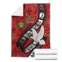 Personalised Tonga ANZAC 1915-2026 Filmstrip Blanket Lest We Forget 25 April