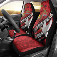 Personalised Tonga ANZAC 1915-2026 Filmstrip Car Seat Cover Lest We Forget 25 April