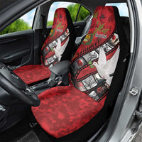 Personalised Tonga ANZAC 1915-2026 Filmstrip Car Seat Cover Lest We Forget 25 April