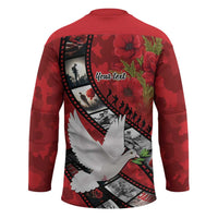 Personalised Tonga ANZAC 1915-2026 Filmstrip Hockey Jersey Lest We Forget 25 April LT9 - Polynesian Pride