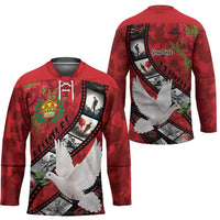 Personalised Tonga ANZAC 1915-2026 Filmstrip Hockey Jersey Lest We Forget 25 April LT9 - Polynesian Pride