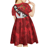 Personalised Tonga ANZAC 1915-2026 Filmstrip Kid Short Sleeve Dress Lest We Forget 25 April