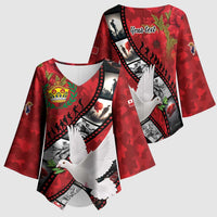 Personalised Tonga ANZAC 1915-2026 Filmstrip Kimono Sleeve Blouse Lest We Forget 25 April