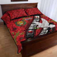 Personalised Tonga ANZAC 1915-2026 Filmstrip Quilt Bed Set Lest We Forget 25 April