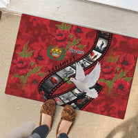 Personalised Tonga ANZAC 1915-2026 Filmstrip Rubber Doormat Lest We Forget 25 April