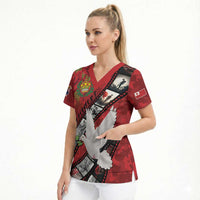 Personalised Tonga ANZAC 1915-2026 Filmstrip Scrub Top Lest We Forget 25 April