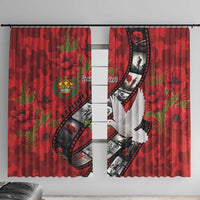Personalised Tonga ANZAC 1915-2026 Filmstrip Window Curtain Lest We Forget 25 April
