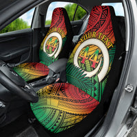 Personalised Vanuatu Yumi 44th Indipendens Dei Car Seat Cover Vanuatuan Broad Tusk with Polynesian Tribal