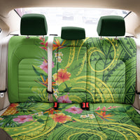 Polynesian Tribal Flower Tattoo Back Car Seat Cover Special Lime Green Vibe LT9 - Polynesian Pride