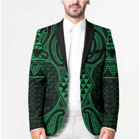 Kakariki Maori Ta Moko Poutama Art Blazer - Polynesian Pride