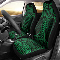 Kakariki Maori Ta Moko Poutama Art Car Seat Cover