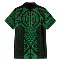 Kakariki Maori Ta Moko Poutama Art Family Matching Long Sleeve Bodycon Dress and Hawaiian Shirt LT9 - Polynesian Pride