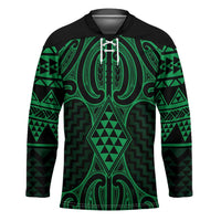 Kakariki Maori Ta Moko Poutama Art Hockey Jersey - Polynesian Pride