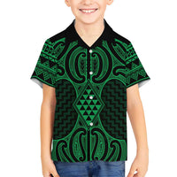 Kakariki Maori Ta Moko Poutama Art Kid Hawaiian Shirt