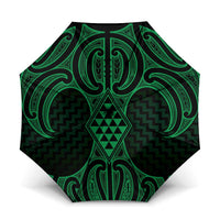 Kakariki Maori Ta Moko Poutama Art Umbrella - Polynesian Pride