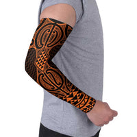Karaka Maori Ta Moko Poutama Art Arm Sleeves - Polynesian Pride