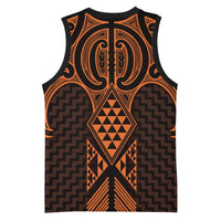 Karaka Maori Ta Moko Poutama Art Basketball Jersey - Polynesian Pride