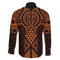 Karaka Maori Ta Moko Poutama Art Family Matching Off The Shoulder Long Sleeve Dress and Hawaiian Shirt