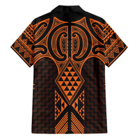Karaka Maori Ta Moko Poutama Art Family Matching Summer Maxi Dress and Hawaiian Shirt LT9 - Polynesian Pride