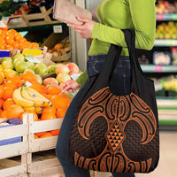 Karaka Maori Ta Moko Poutama Art Grocery Bag