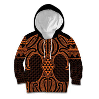 Karaka Maori Ta Moko Poutama Art Kid Hoodie