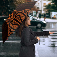 Karaka Maori Ta Moko Poutama Art Umbrella - Polynesian Pride