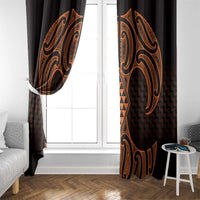 Karaka Maori Ta Moko Poutama Art Window Curtain