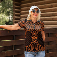 Karaka Maori Ta Moko Poutama Art Women Polo Shirt