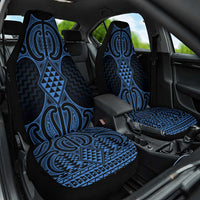 Kikorangi Maori Ta Moko Poutama Art Car Seat Cover