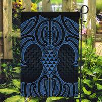 Kikorangi Maori Ta Moko Poutama Art Garden Flag LT9 Garden Flag Blue - Polynesian Pride