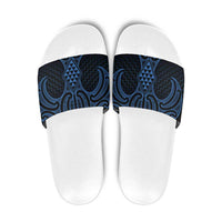 Kikorangi Maori Ta Moko Poutama Art Slide Sandals - Polynesian Pride